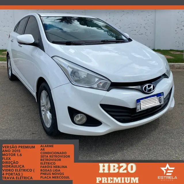 Carro Hyundai HB20S 2015 1.6 Premium (Flex)