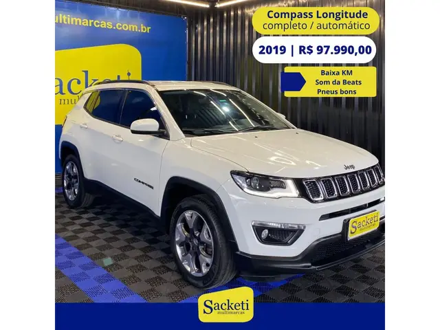 Carro Jeep Compass 2019 2.0 Longitude 4x2 (Aut) (Flex)