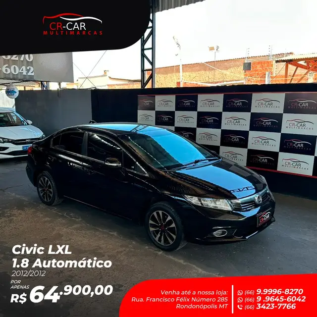Carro Honda Civic 2012 New  LXL 1.8 16V i-VTEC (Flex)