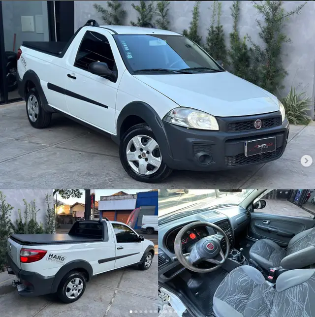 Carro Fiat Strada 2017 Hard Working 1.4 (Flex) (Cabine Dupla)