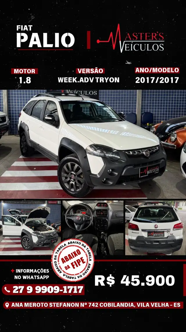 Carro Fiat Weekend 2017 Adventure 1.8 E.torQ (Flex)