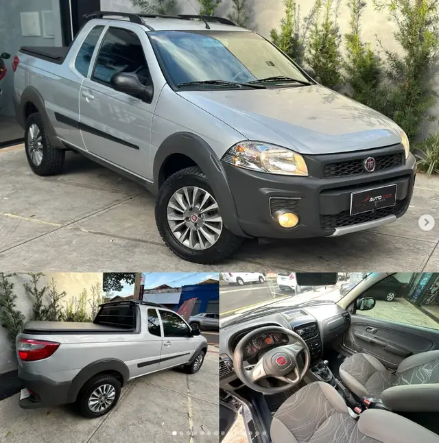 Carro Fiat Strada 2018 Hard Working 1.4 (Flex) (Cabine Dupla)