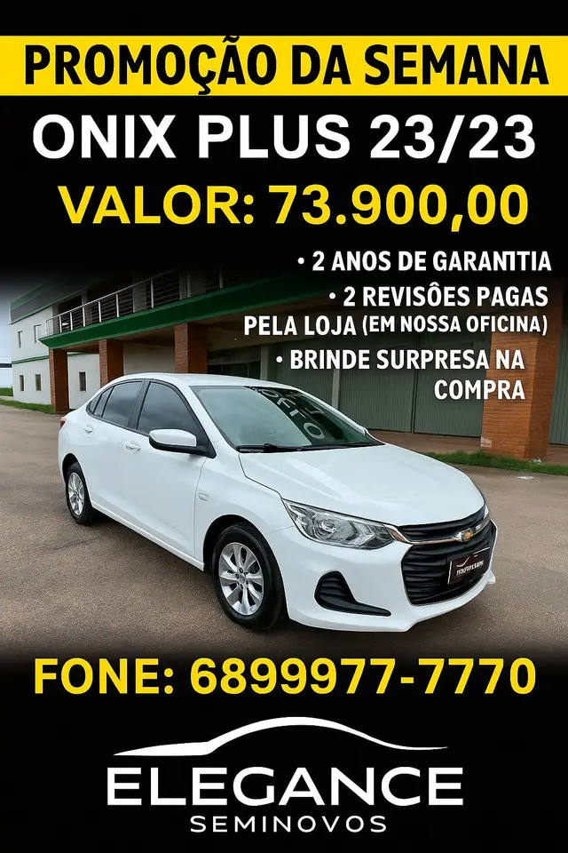 Carro Chevrolet Onix Plus 2023 LT 1.0