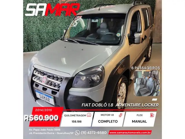 Carro Fiat Doblò 2015 Adventure 1.8 16V (Flex)