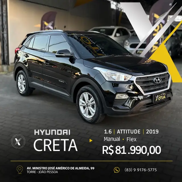 Carro Hyundai Creta 2019 Attitude 1.6 (Flex)