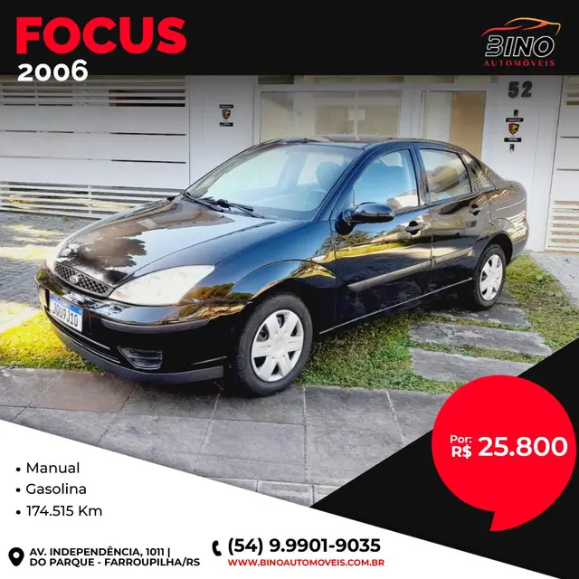 Carro Ford Focus Sedan 2006 GLX 1.6 8V