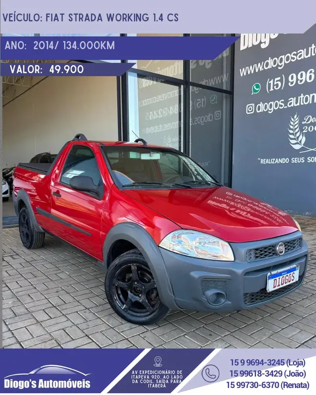 Carro Fiat Strada 2014 Working 1.4 (Flex)