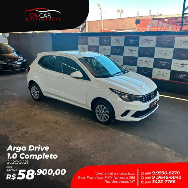 Carro Fiat Argo 2021 Drive 1.0 (Flex)
