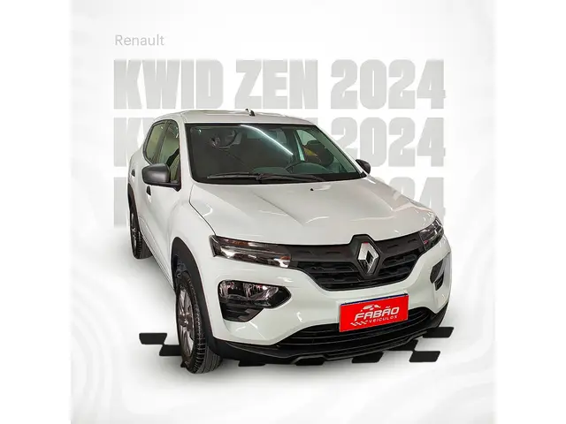 Carro Renault Kwid 2024 Zen 1.0 12v SCe (Flex)