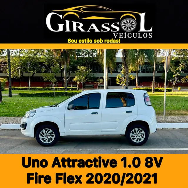 Carro Fiat Uno 2021 Attractive 1.0