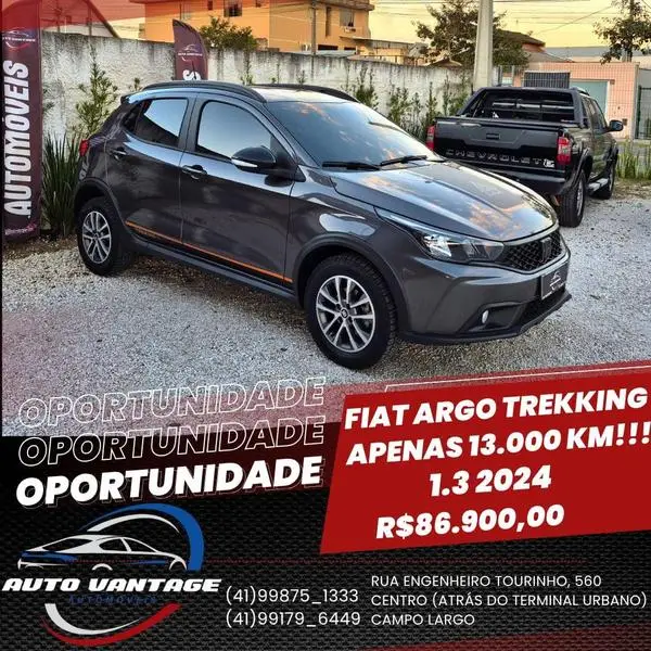 Carro Fiat Argo 2024 Trekking 1.3