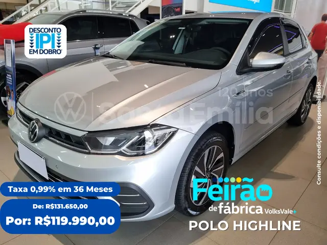 Carro Volkswagen Polo 2026 Highline TSI 1.0 Flex 12V Aut.