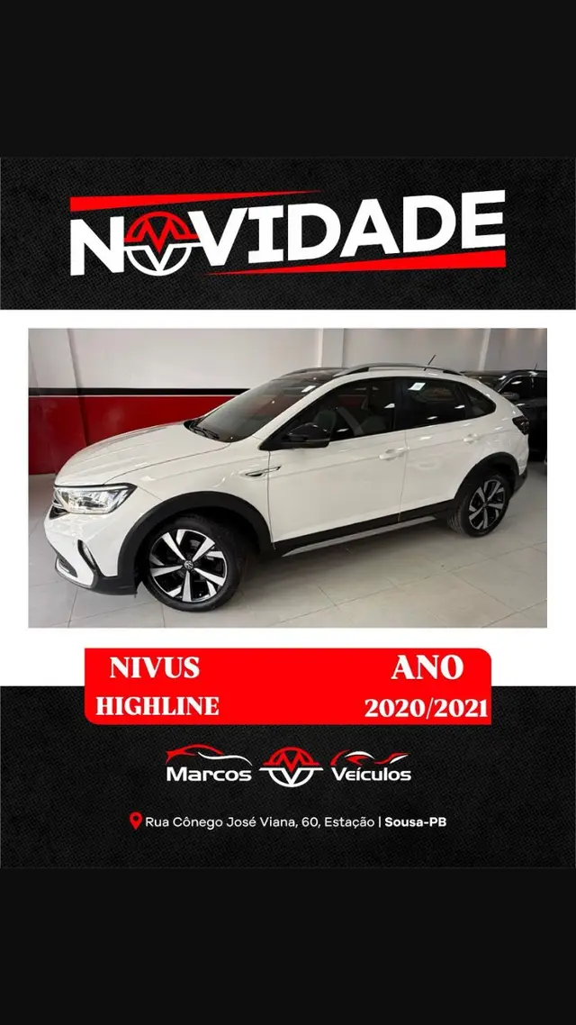 Carro Volkswagen Nivus 2021 Highline 1.0 Turbo (Aut.)