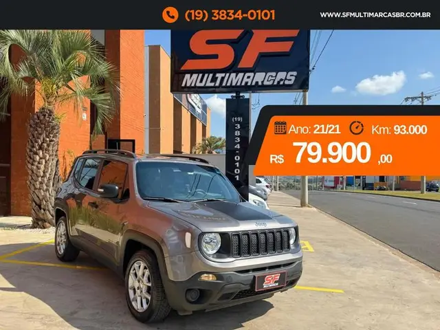 Carro Jeep Renegade 2021 Sport 1.8 4x2 (Aut) (Flex)