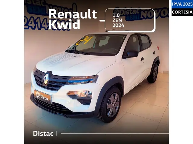Carro Renault Kwid 2024 Zen 1.0 12v SCe (Flex)