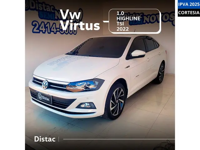 Carro Volkswagen Virtus 2022 1.0 200 TSI Highline (Flex) (Aut)
