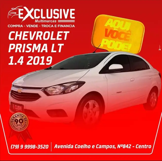 Carro Chevrolet Prisma 2019 1.4 LT SPE/4 (Aut)