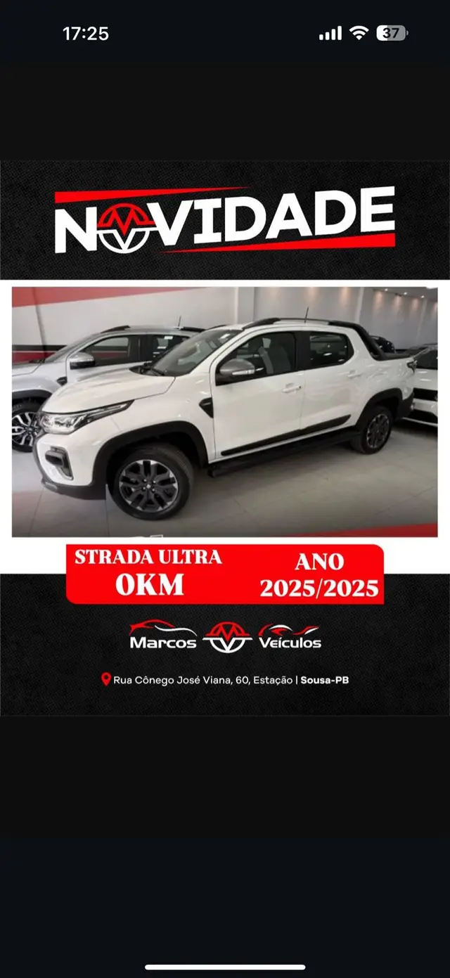 Carro Fiat Strada 2025 Ultra 1.0 Turbo