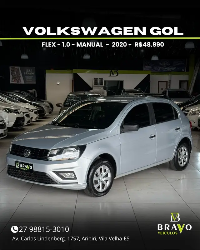 Carro Volkswagen Gol 2020 1.0 12v (Flex)