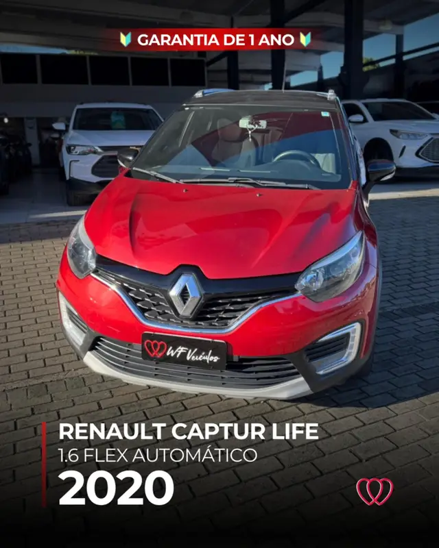 Carro Renault Captur 2020 Life 1.6 16v SCe CVT (Flex)