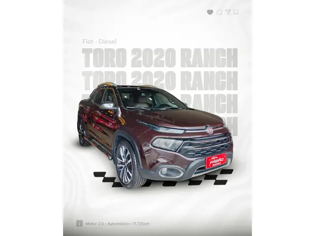 Carro Fiat Toro 2020 2.0 TDI Ranch Auto 4WD