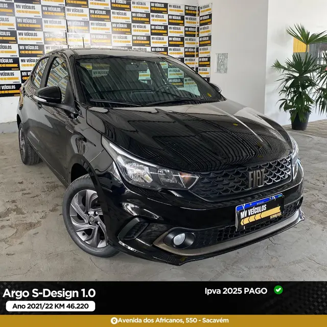 Carro Fiat Argo 2022 Drive 1.0 (Flex)
