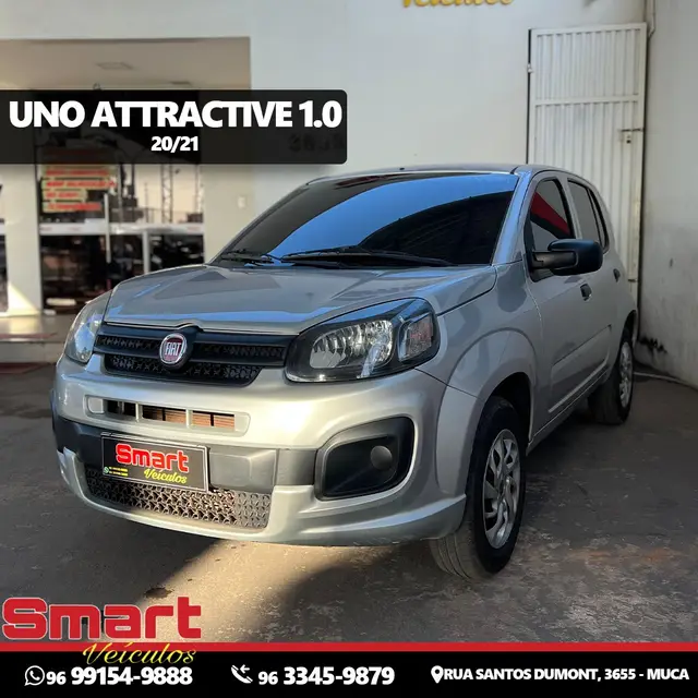 Carro Fiat Uno 2021 Attractive 1.0