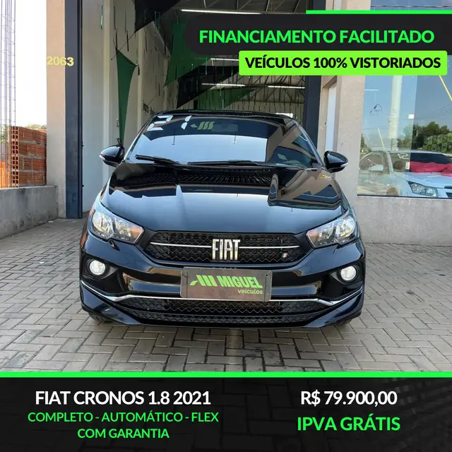 Carro Fiat Cronos 2021 Precision 1.8 (Flex) (Aut)
