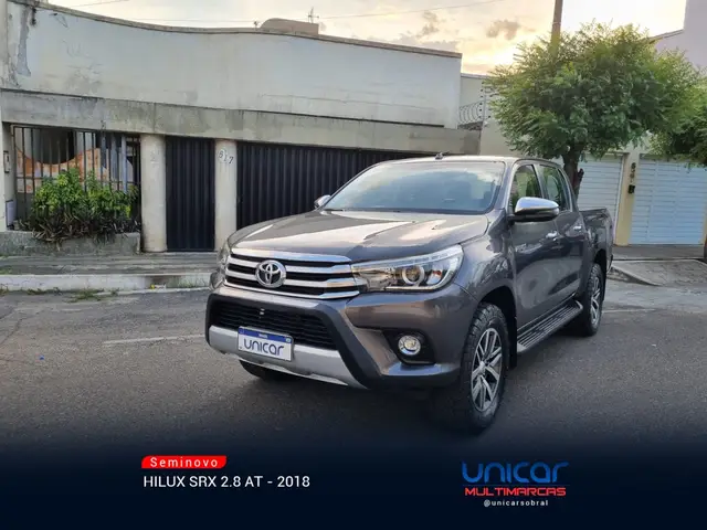 Carro Toyota Hilux Cabine Dupla 2018 Hilux 2.8 TDI SRX CD 4x4 (Aut)