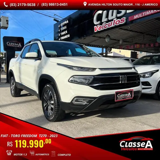 Carro Fiat Toro 2023 Freedom 1.3 T270 4x2 Flex Aut.