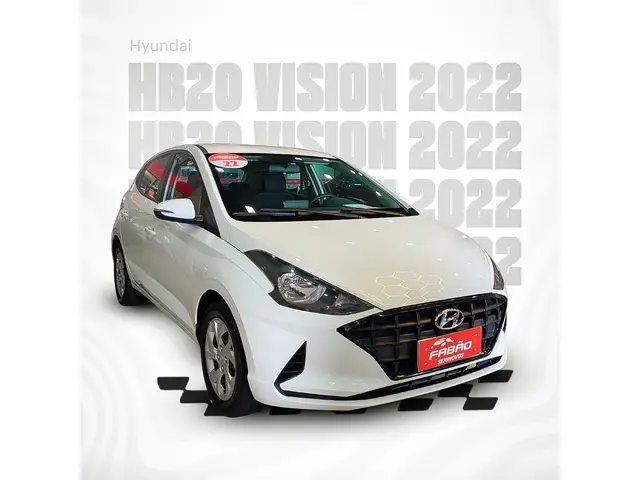 Carro Hyundai HB20 2022 Vision 1.0