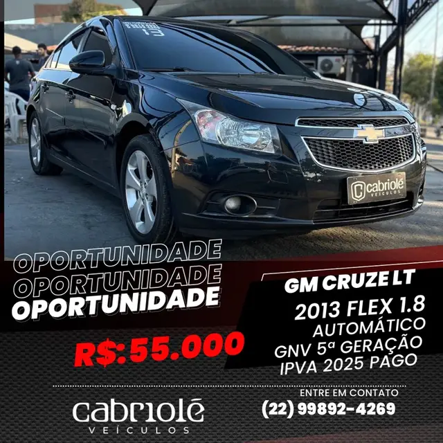 Carro Chevrolet Cruze 2013 LT 1.8 16V Ecotec (Flex)