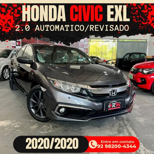 Carro Honda Civic 2020 EXL 2.0 i-VTEC CVT