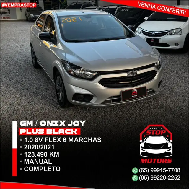 Carro Chevrolet Joy Plus 2021 Plus 1.0 8V Black Edition (Flex)