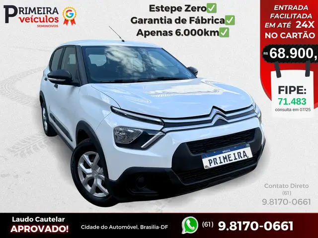 Carro Citroën C3 2025 Live Pack 1.0
