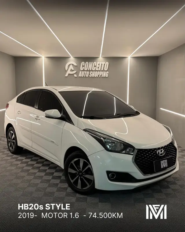 Carro Hyundai HB20S 2019 1.6 Style (Aut) (Flex)