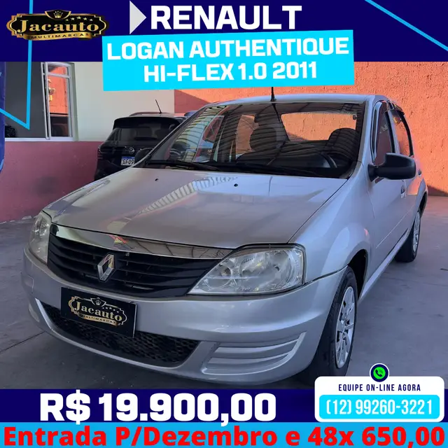 Carro Renault Logan 2011 Authentique 1.0 16V (flex)