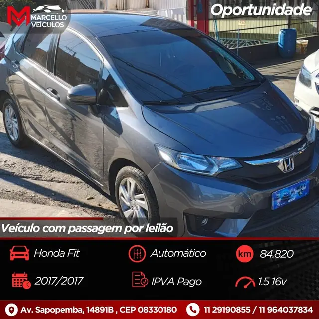 Carro Honda Fit 2017 1.5 16v DX CVT (Flex)