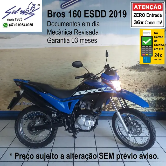 Moto Honda NXR 160 2019 Bros ESDD