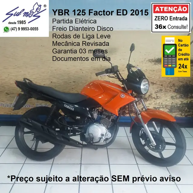 Moto Yamaha YBR 125 Factor 2015 Ybr 125 Factor ED