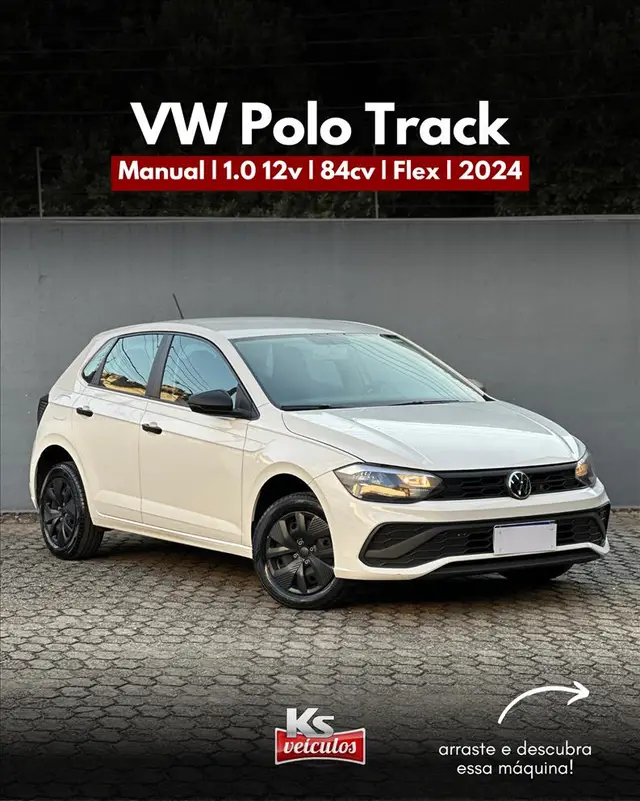 Carro Volkswagen Polo 2024 Track 1.0 Flex 12V 5p