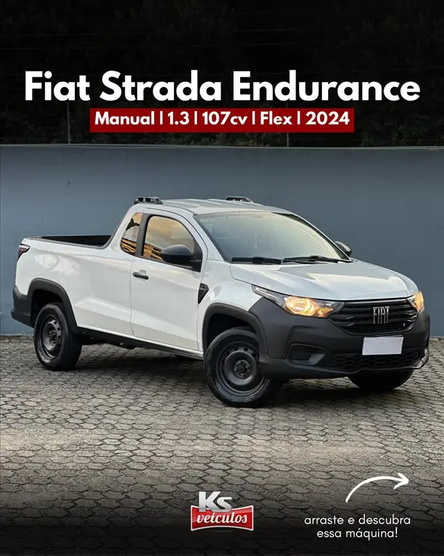 Carro Fiat Strada 2024 Endurance 1.3 Flex 8V CS