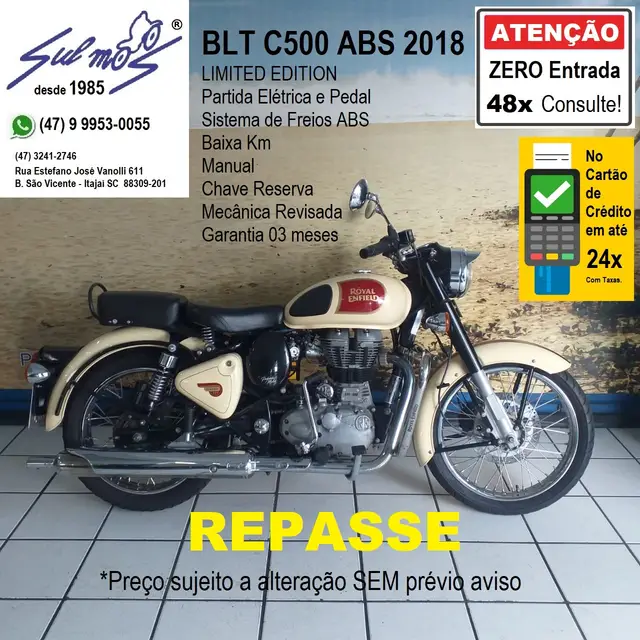 Moto Royal Enfield Bullet 500 2018 Classic