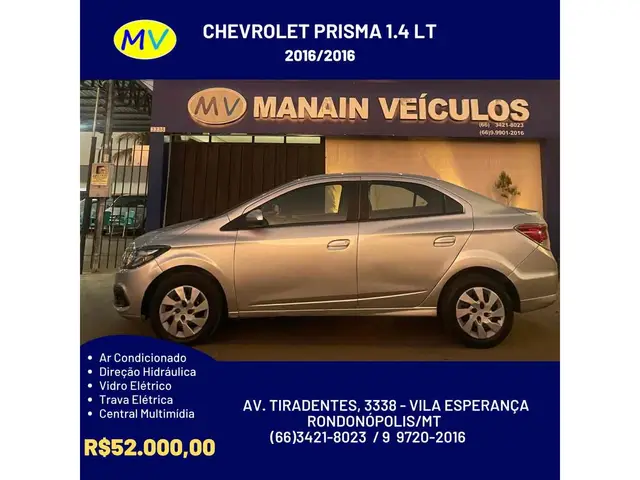 Carro Chevrolet Prisma 2016 1.4 LT SPE/4