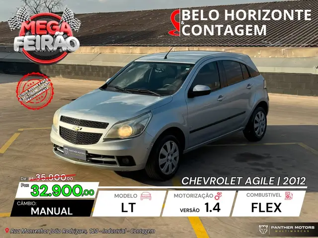 Carro Chevrolet Agile 2012 LT 1.4 8V (Flex)