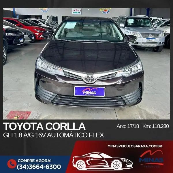 Carro Toyota Corolla 2018 1.8 Dual VVT GLi Multi-Drive (Flex)
