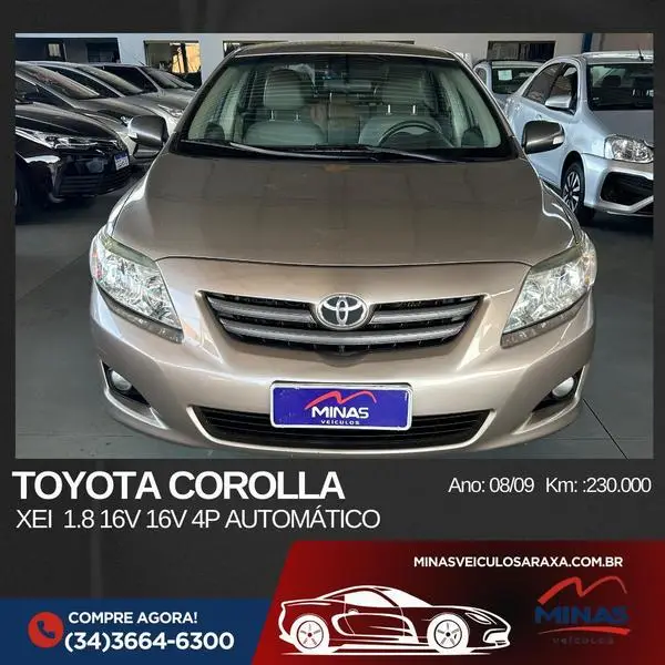 Carro Toyota Corolla 2009 Sedan XEi 1.8 16V (flex) (aut)