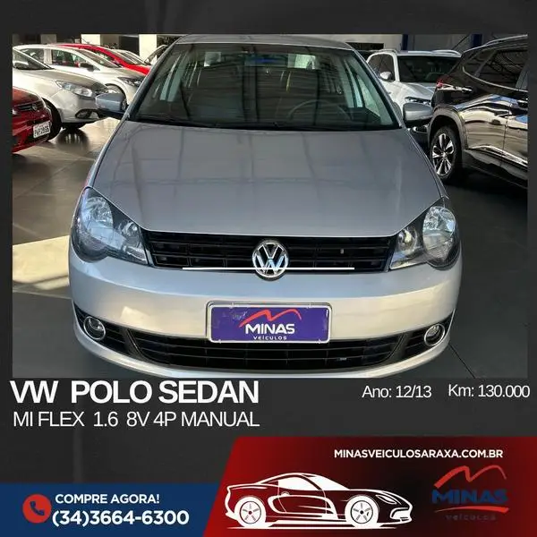 Carro Volkswagen Polo Sedan 2013 1.6 8V (Flex)
