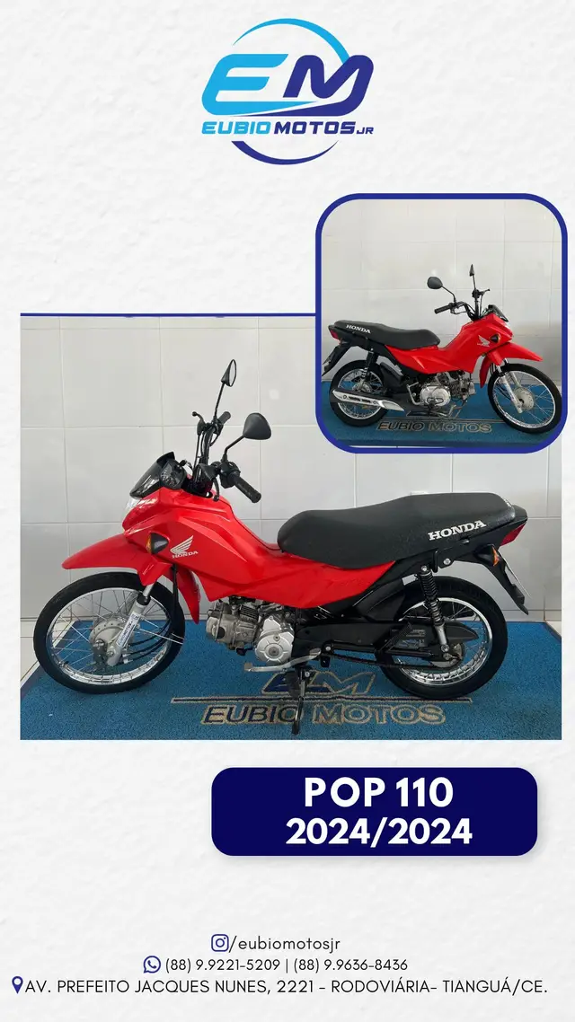 Moto Honda Pop 110i 2024 110i