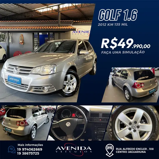Carro Volkswagen Golf 2012 1.6 (Flex)